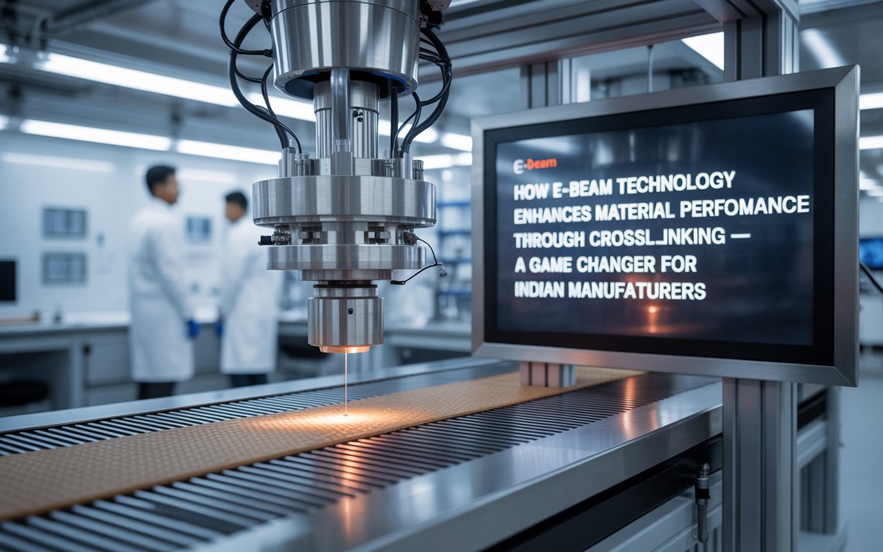 Electron beam irradiation process on polymers showing crosslinking enhancement in an industrial lab - Avik Ebeam Technologies